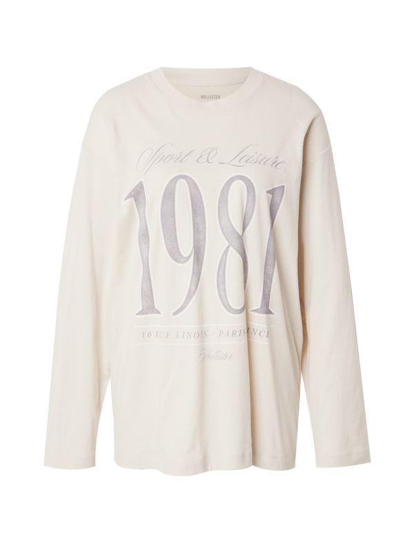 HOLLISTER HOLLISTER Majica  boja pijeska / sivkasto plava / prljavo bijela