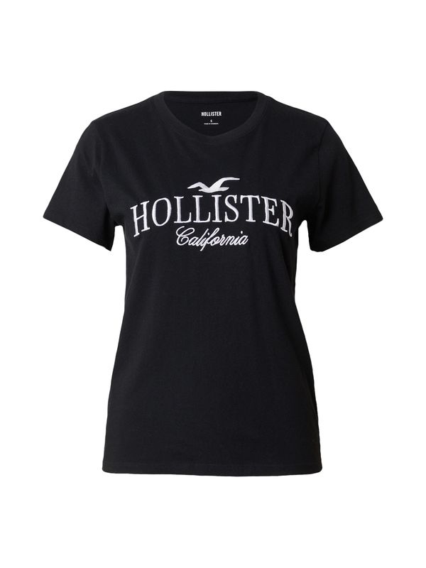 HOLLISTER HOLLISTER Majica  crna / bijela