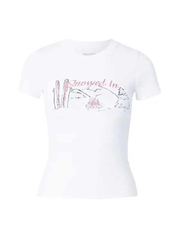 HOLLISTER HOLLISTER Majica  crvena / crna / bijela