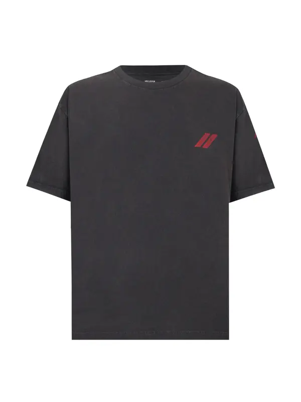 HOLLISTER HOLLISTER Majica 'DODGE CHALLENGER AUTO'  siva / svijetlosiva / crvena / crna