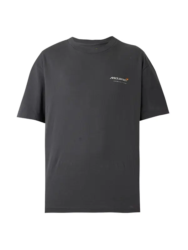 HOLLISTER HOLLISTER Majica 'F1 RACING LIC MIAMI MCLAREN'  ultra morsko plava / narančasta / crna / prljavo bijela