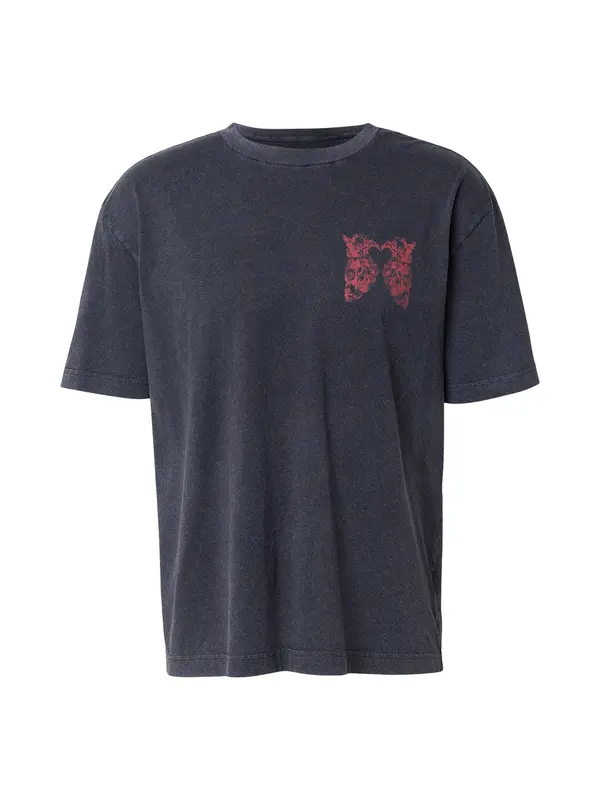 HOLLISTER HOLLISTER Majica 'LOVE'  trešnja crvena / crna