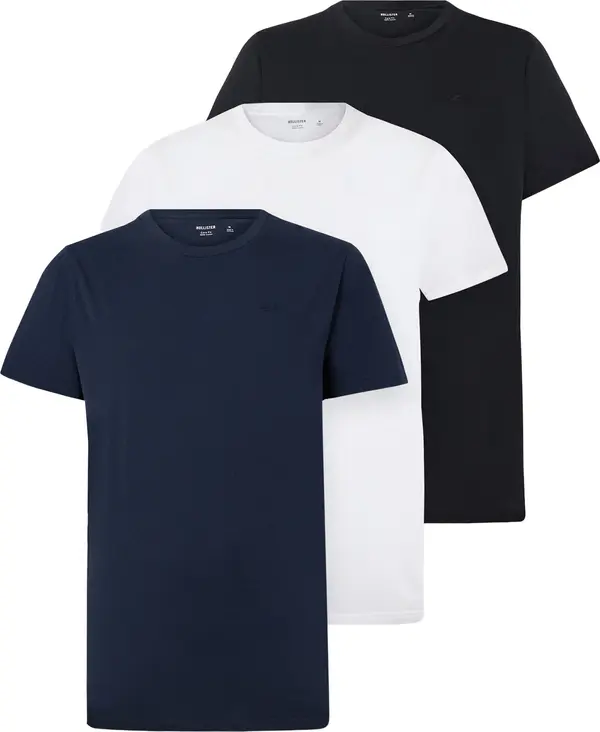 HOLLISTER HOLLISTER Majica  mornarsko plava / crna / bijela