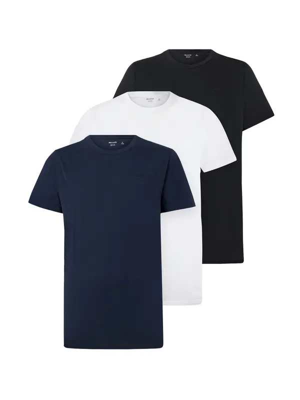 HOLLISTER HOLLISTER Majica  mornarsko plava / crna / bijela