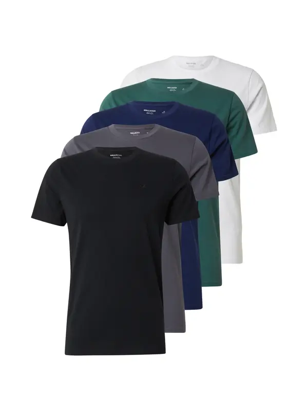 HOLLISTER HOLLISTER Majica  mornarsko plava / siva / zelena / bijela