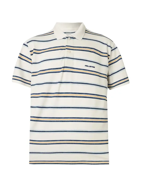 HOLLISTER HOLLISTER Majica  mornarsko plava / žuta / svijetlosiva / bijela