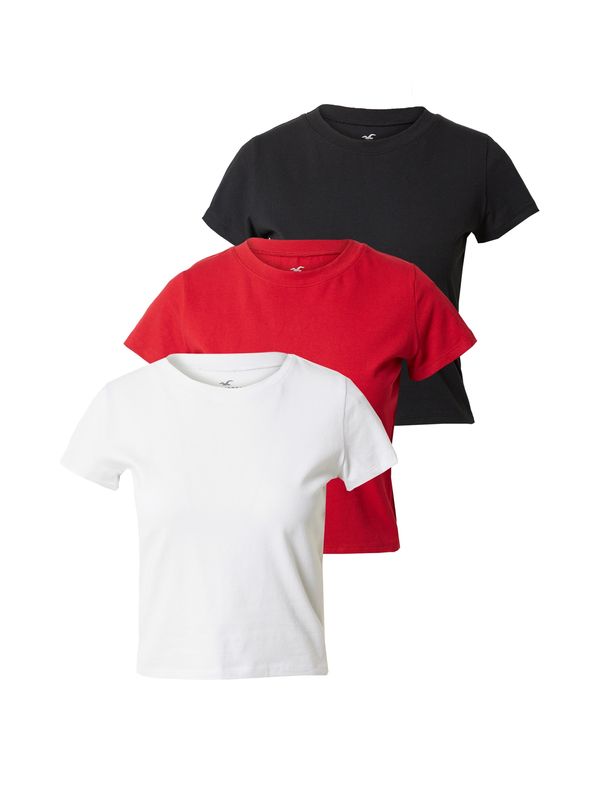 HOLLISTER HOLLISTER Majica  noćno plava / crvena / bijela