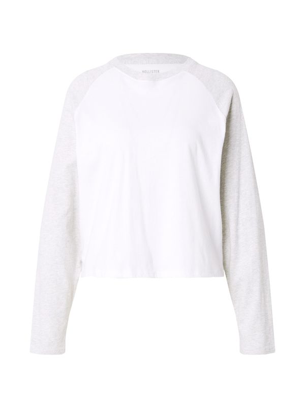 HOLLISTER HOLLISTER Majica  siva melange / bijela