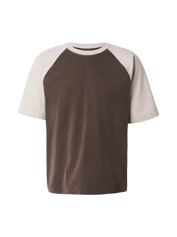 HOLLISTER HOLLISTER Majica  sivkasto bež / čokolada