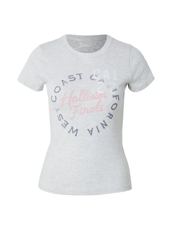 HOLLISTER HOLLISTER Majica 'YEAR OF YOU'  tamno plava / siva melange / roza / bijela