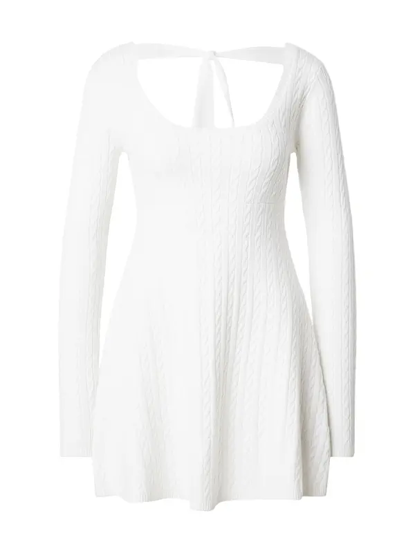 HOLLISTER HOLLISTER Pletena haljina  bijela
