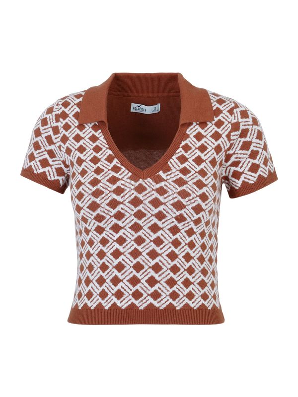 HOLLISTER HOLLISTER Pulover 'APAC'  smeđa / bijela