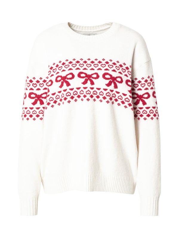 HOLLISTER HOLLISTER Pulover  crvena / bijela