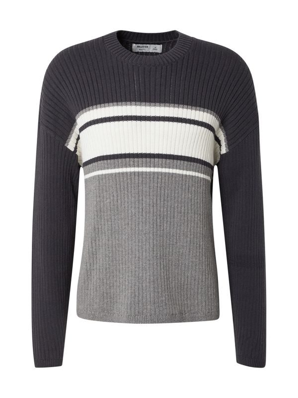 HOLLISTER HOLLISTER Pulover  morsko plava / siva / bijela