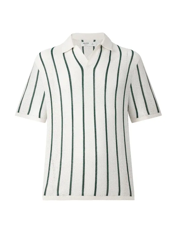 HOLLISTER HOLLISTER Pulover  tamno zelena / bijela