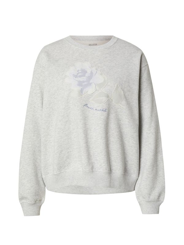 HOLLISTER HOLLISTER Sweater majica  sivkasto plava / pastelno ljubičasta / prljavo bijela
