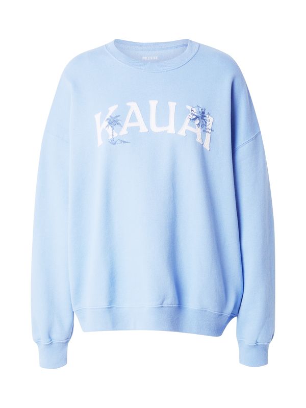 HOLLISTER HOLLISTER Sweater majica  svijetloplava / bijela