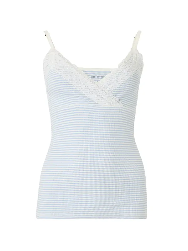 HOLLISTER HOLLISTER Top  pastelno plava / bijela