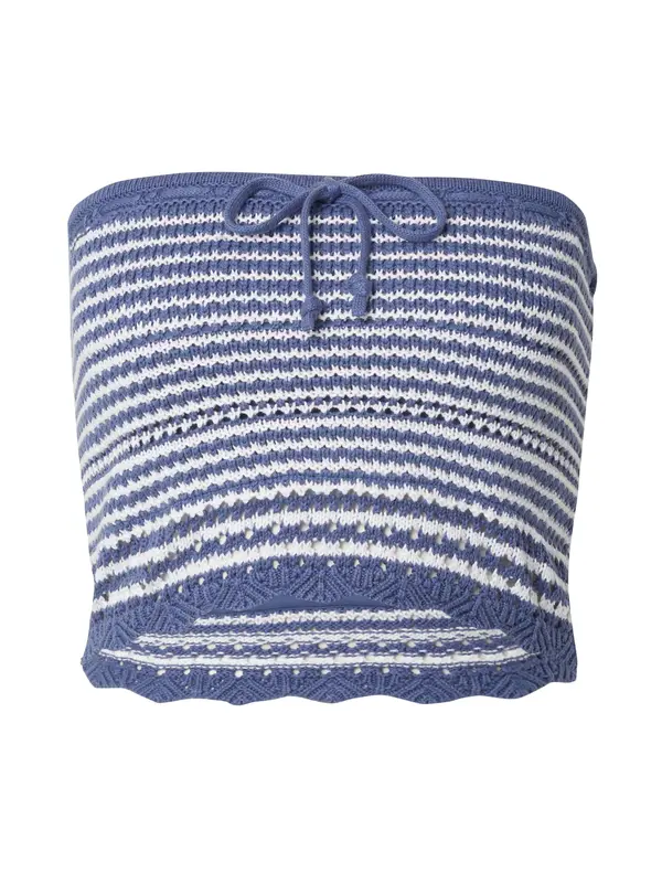 HOLLISTER HOLLISTER Top s naramenicama  plava / bijela