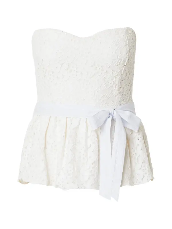 HOLLISTER HOLLISTER Top  svijetloplava / bijela