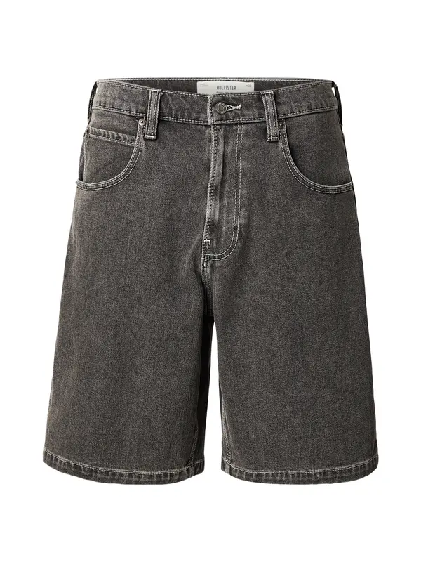 HOLLISTER HOLLISTER Traperice  siva / crna / crni traper