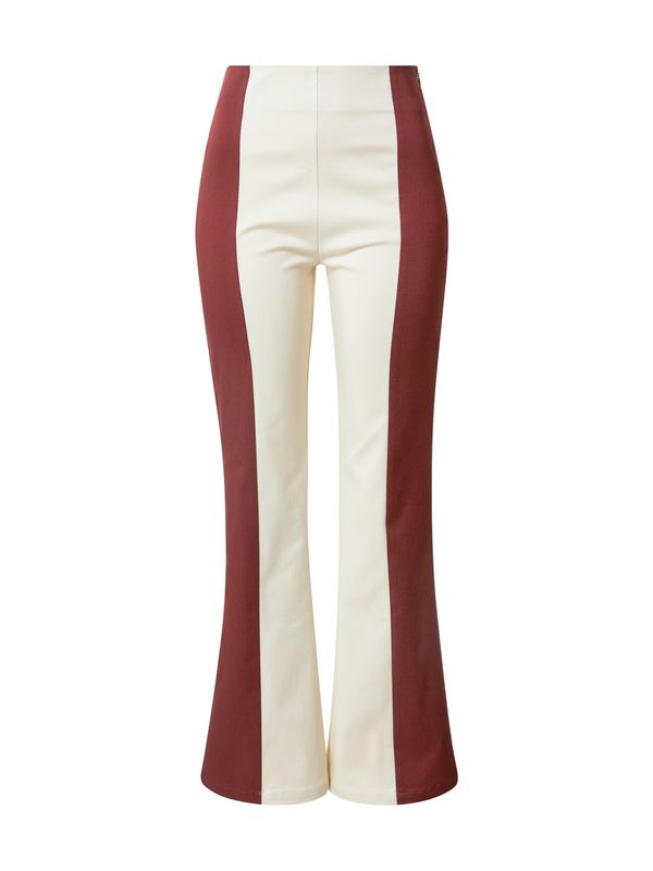 Hosbjerg Hosbjerg Hlače 'Huberta'  boja pijeska / bordo