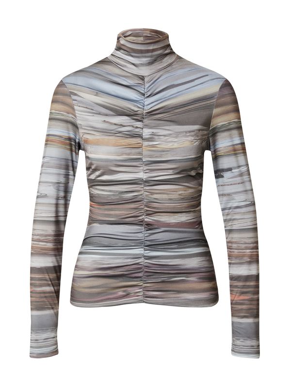 Hosbjerg Hosbjerg Majica 'Lyra'  pastelno plava / cappuccino / boja blata / svijetlosiva