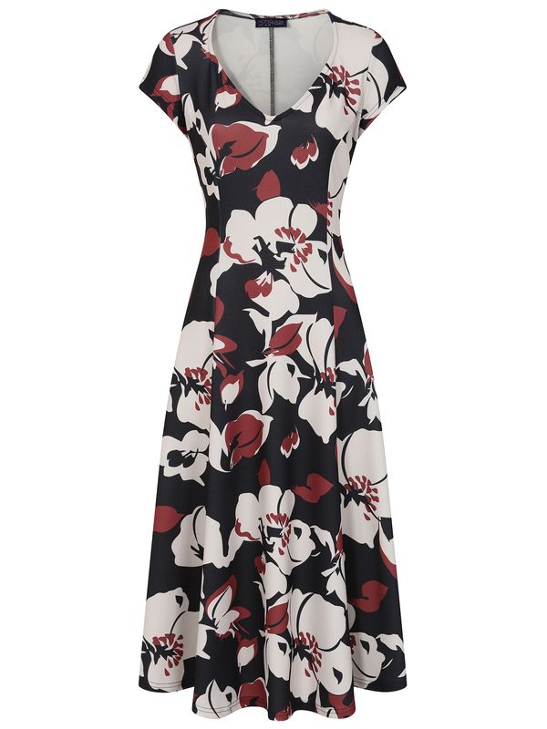 HotSquash HotSquash Haljina  burgund / crna / bijela