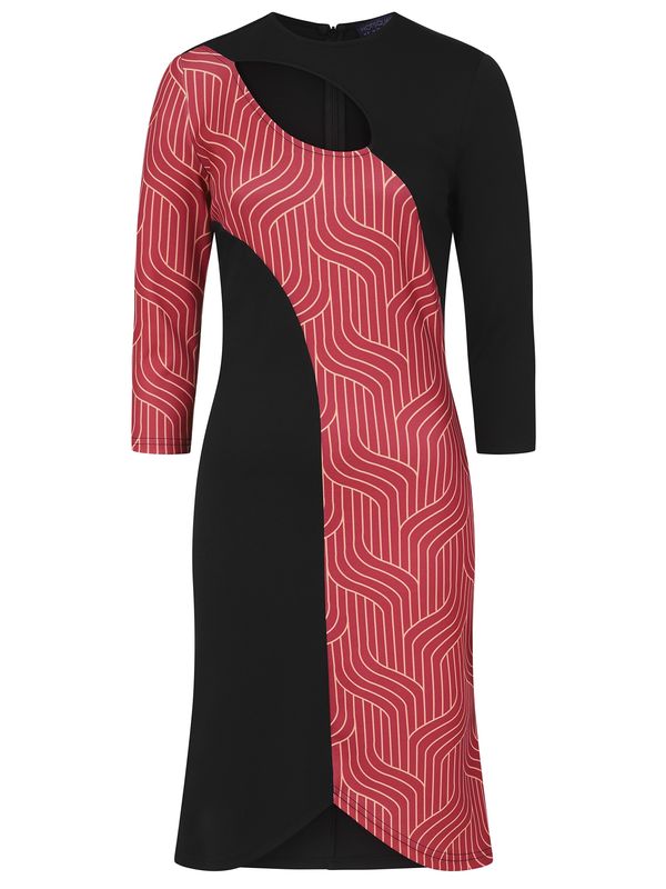 HotSquash HotSquash Haljina  burgund / crna