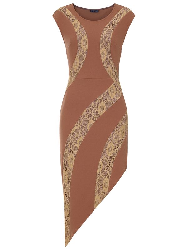 HotSquash HotSquash Haljina  cappuccino / moka smeđa