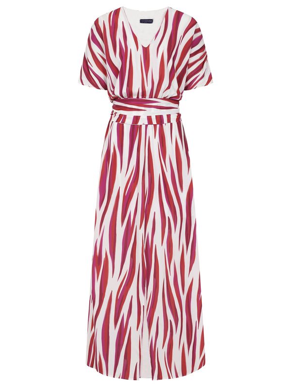 HotSquash HotSquash Haljina  crvena / bijela