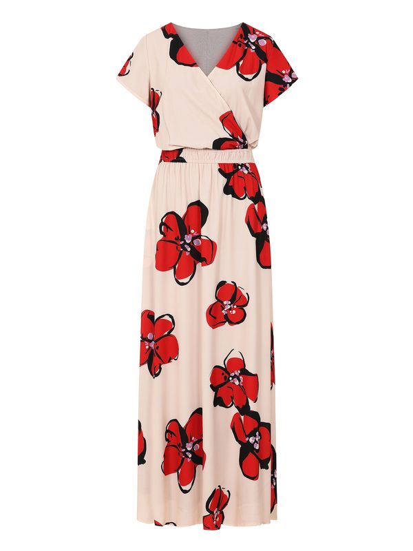 HotSquash HotSquash Haljina  crvena / bijela