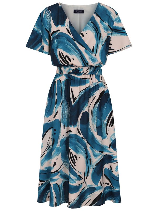 HotSquash HotSquash Haljina  mornarsko plava / nebesko plava / bijela