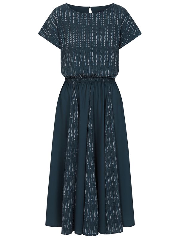 HotSquash HotSquash Haljina  morsko plava / sivkasto plava / svijetlosiva