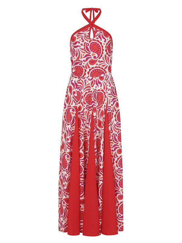 HotSquash HotSquash Haljina  narančasta / magenta / vatreno crvena / bijela