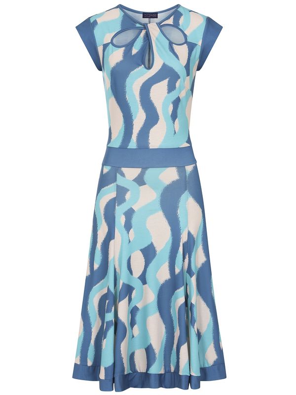 HotSquash HotSquash Haljina  plava / svijetloplava / bijela