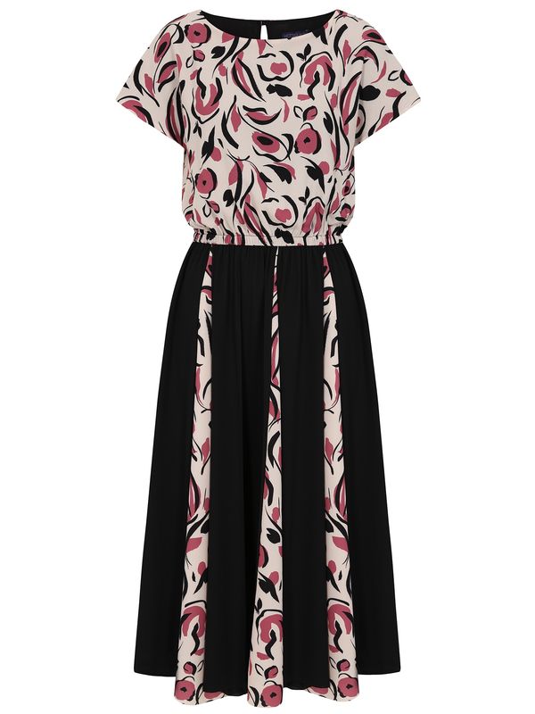 HotSquash HotSquash Haljina  prljavo roza / crna / vuneno bijela