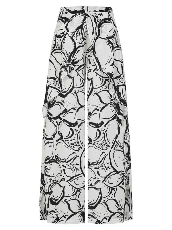 HotSquash HotSquash Hlače  crna / bijela