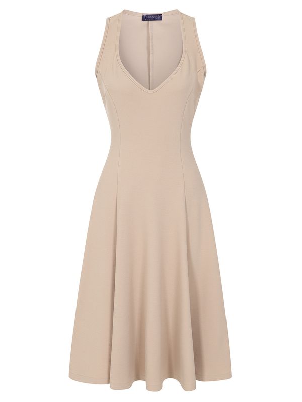 HotSquash HotSquash Koktel haljina  svijetlobež