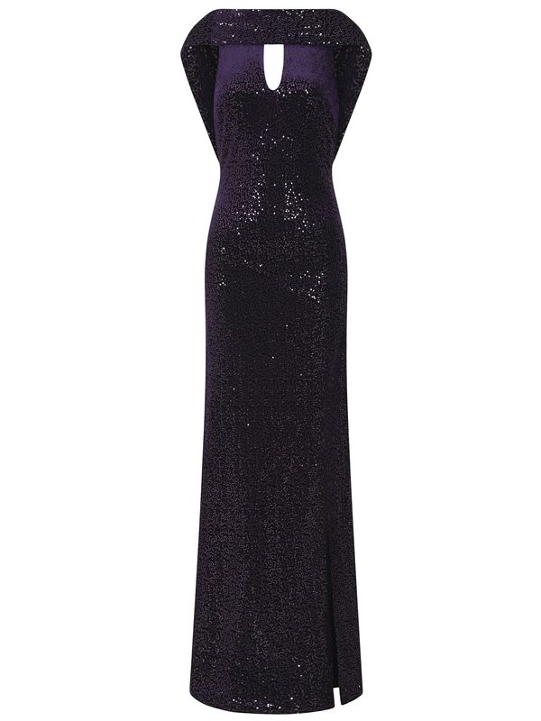 HotSquash HotSquash Večernja haljina  tamno ljubičasta