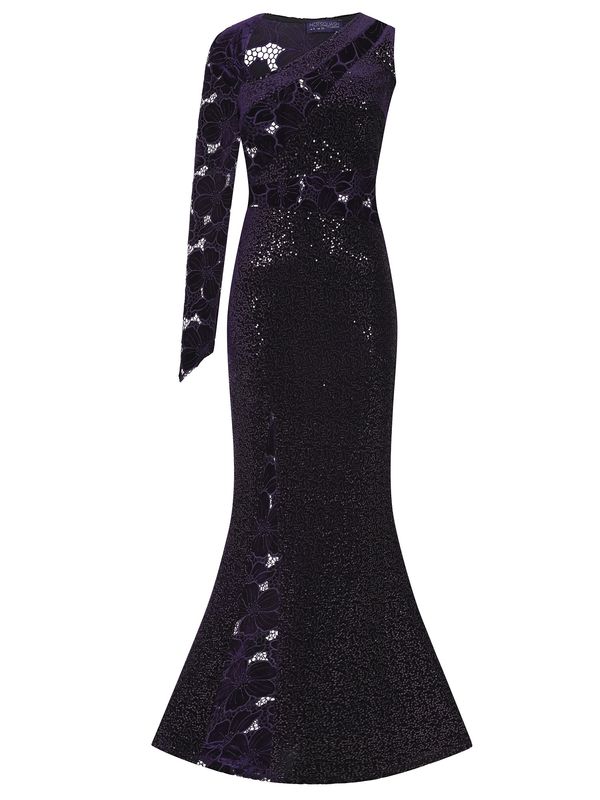 HotSquash HotSquash Večernja haljina  tamno ljubičasta