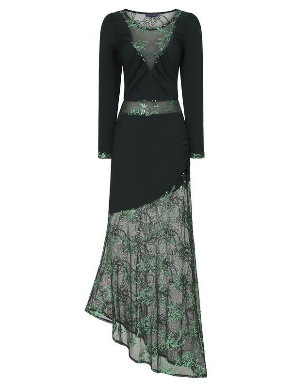 HotSquash HotSquash Večernja haljina  tamno zelena