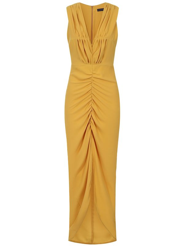 HotSquash HotSquash Večernja haljina  tamo žuta