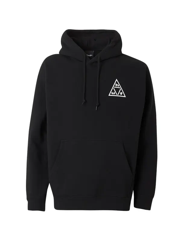 HUF HUF Sweater majica 'Triple Triangle'  crna / bijela
