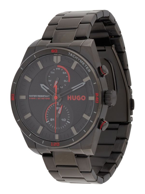 HUGO HUGO Analogni sat '#FAST'  crna