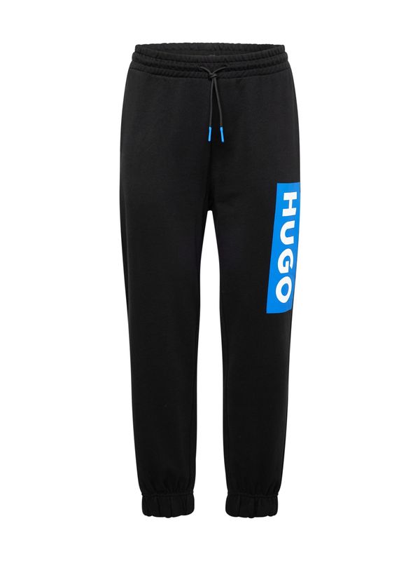 HUGO Blue HUGO Blue Hlače 'Nuram'  azur / crna / bijela