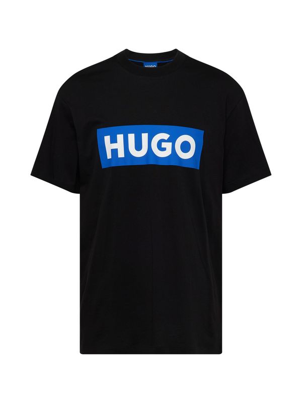 HUGO Blue HUGO Blue Majica 'Nico'  azur / crna / bijela
