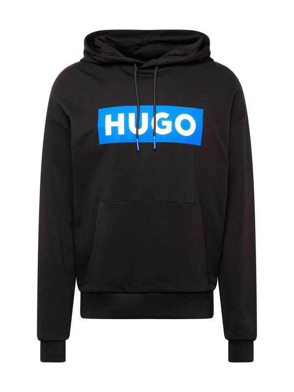 HUGO Blue HUGO Blue Sweater majica 'Nalves'  azur / crna / prljavo bijela