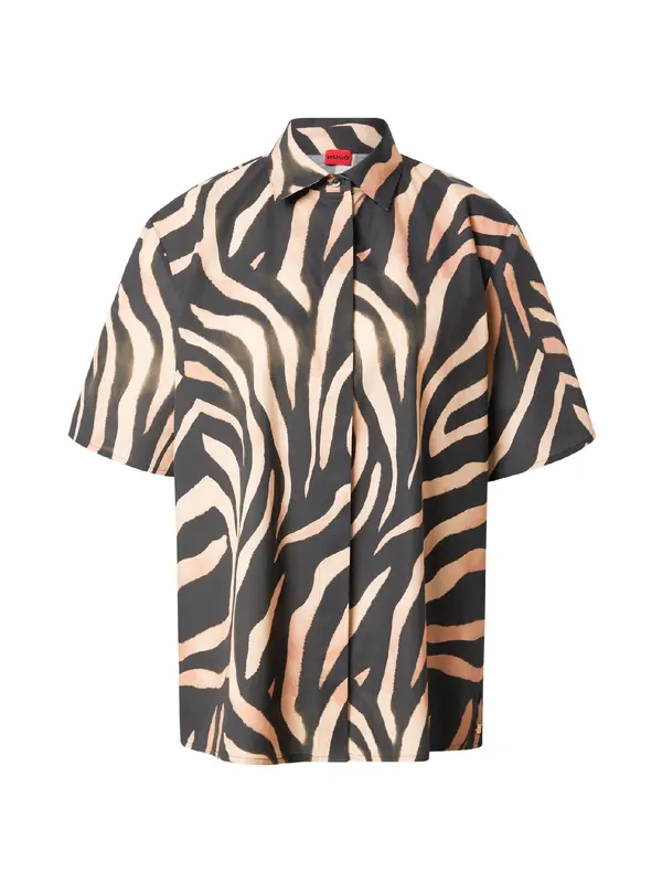 HUGO HUGO Bluza 'Camule-1'  boja devine dlake (camel) / crna