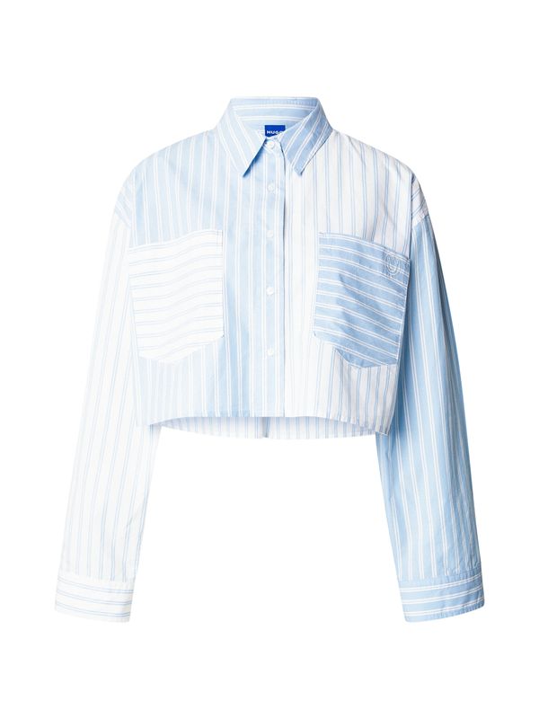 HUGO HUGO Bluza 'Erisa'  svijetloplava / bijela